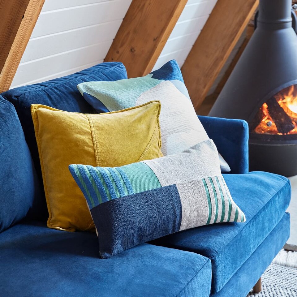 Washed Cotton Velvet Cushion Covers West Elm Australia